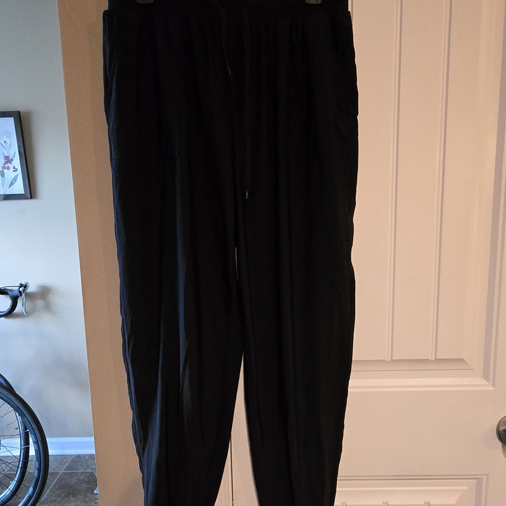 Active Domino Fashion Black Jogger Pants Sz XL